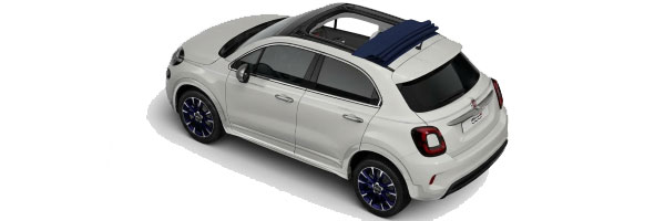 Fiat 500X Cabrio car rental in Paros.